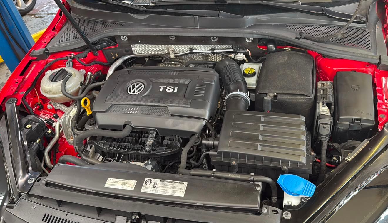 A Volkswagen TSI engine bay at BMW Experts LLC